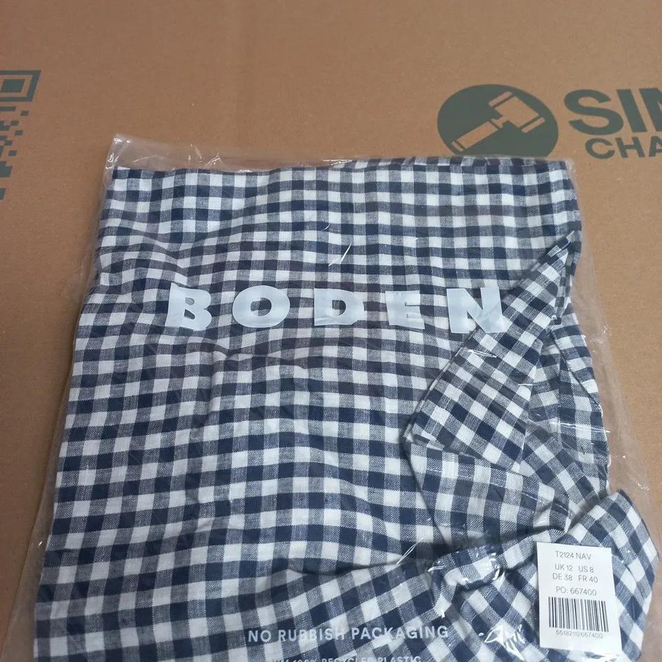 BODEN RAE LINEN TOP SIZE 12