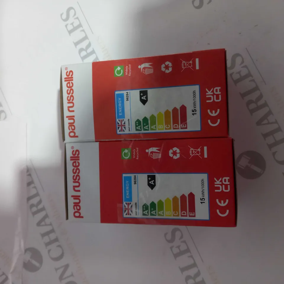 LOT OF 2 PAUL RUSSELLS LED LIGHT BULB