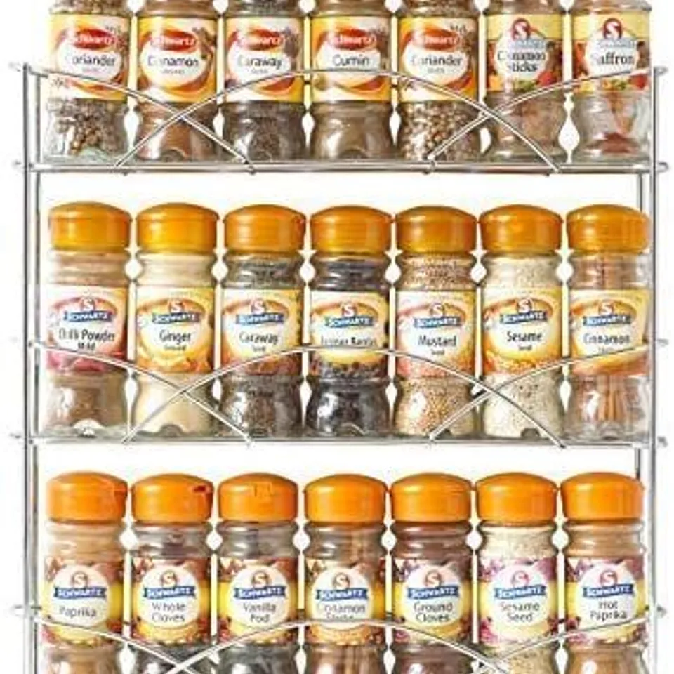 BOXED NEO FREESTANDING 3-TIER TABLE TOP SPICE RACK (1 BOX)