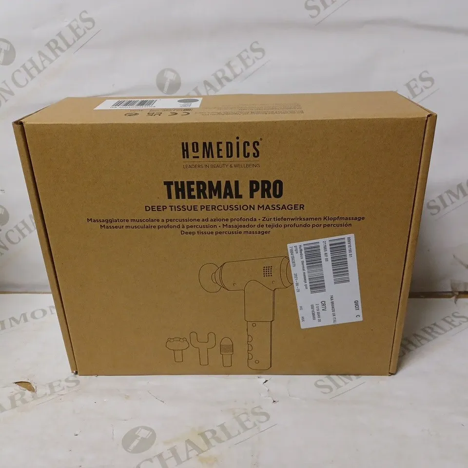 HOMEDICS THERMAL PRO DEEP TISSUE PERCUSSION MASSAGER - GREY 