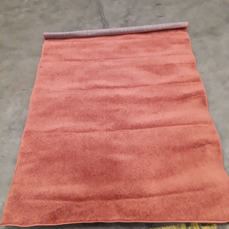 BURNT ORANGE RUG – RECTANGULAR CARPET 160X120CM APPROXIMATELY