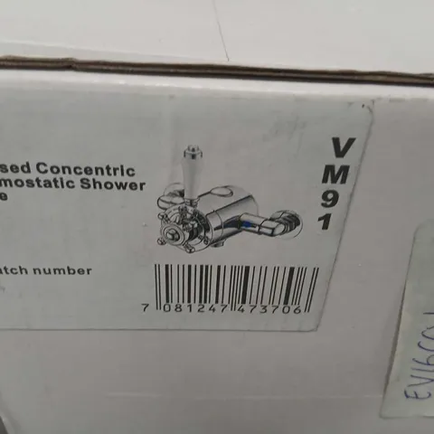 VM91 EXPOSED CONCENTRIC THERMOSTATIC SHOWER VALVE - N/P (SY-VM91-N-P)