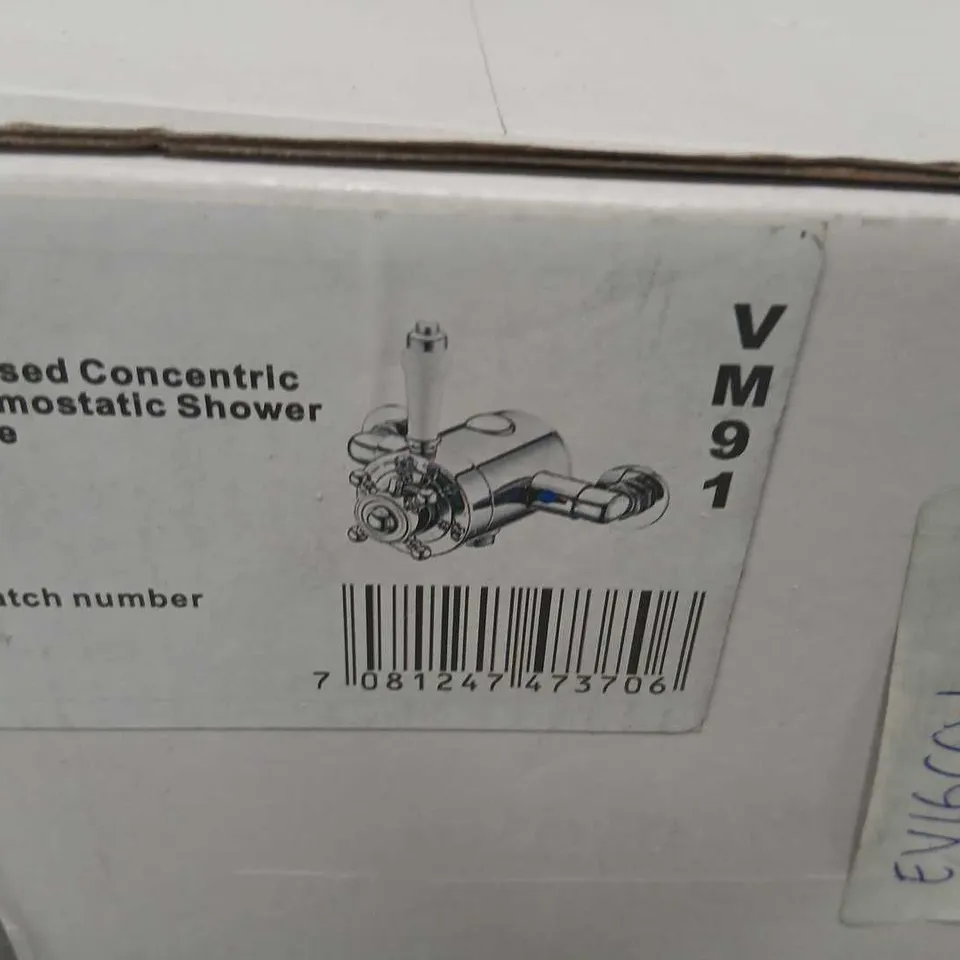VM91 EXPOSED CONCENTRIC THERMOSTATIC SHOWER VALVE - N/P (SY-VM91-N-P)