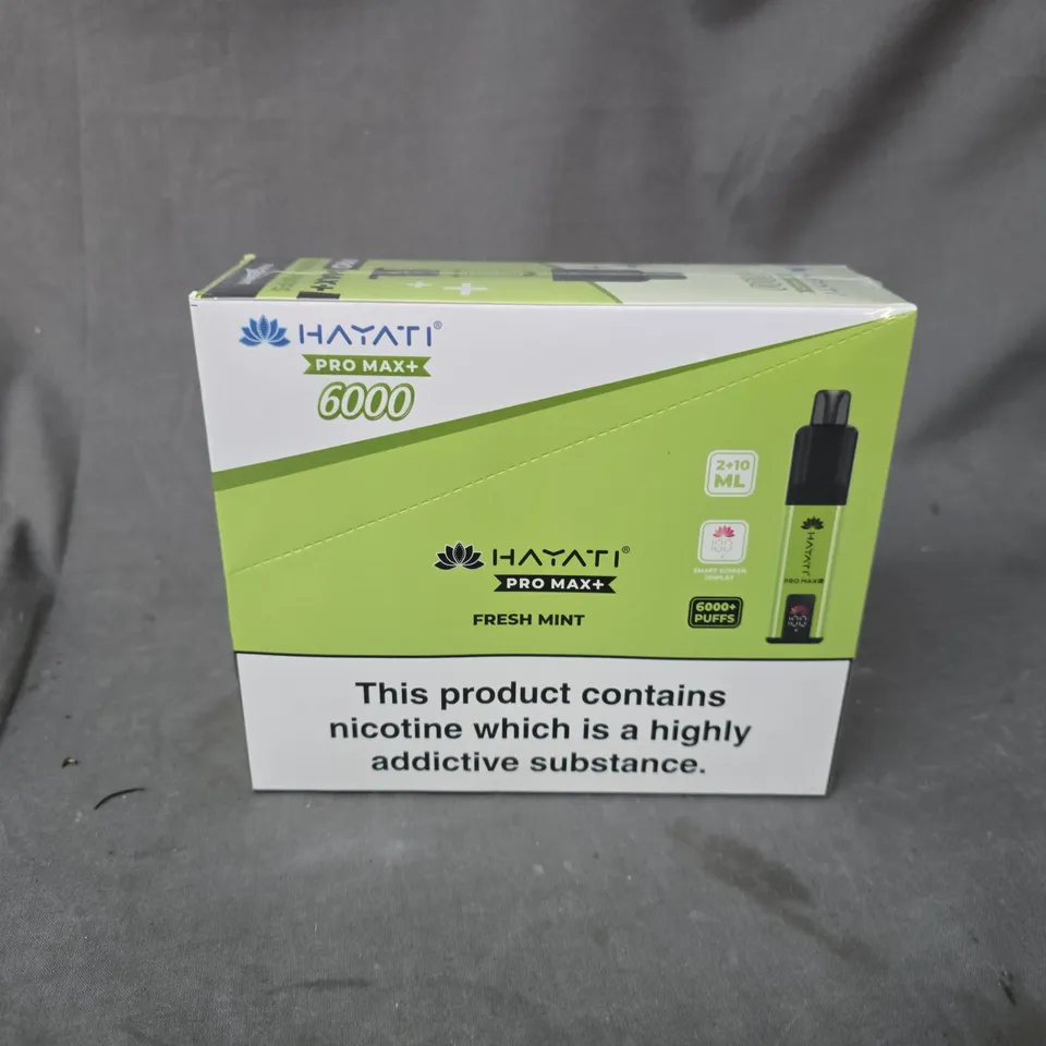 SEALED HAYATI PRO MAX+ 6000 FRESH MINT MULTIPACK