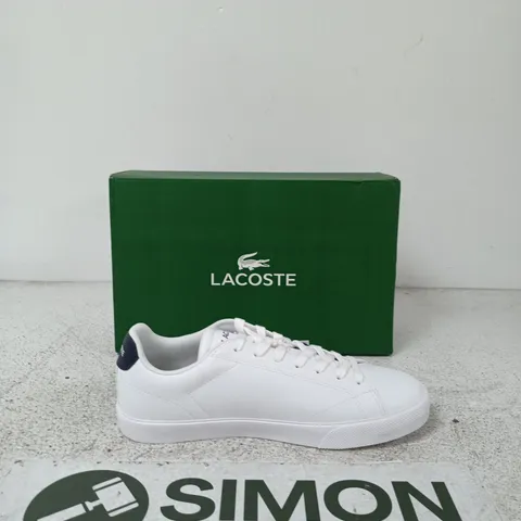 LACOSTE LEROND SET TRAINERS - WHITE SIZE UK10