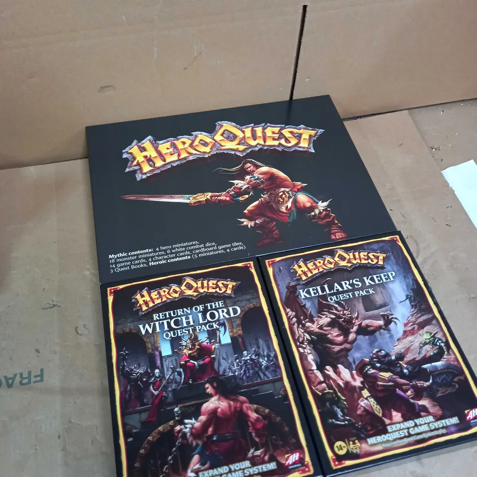 HEROQUEST EXPANSION PACKS AND ADDITIONAL ACCESSORIES 