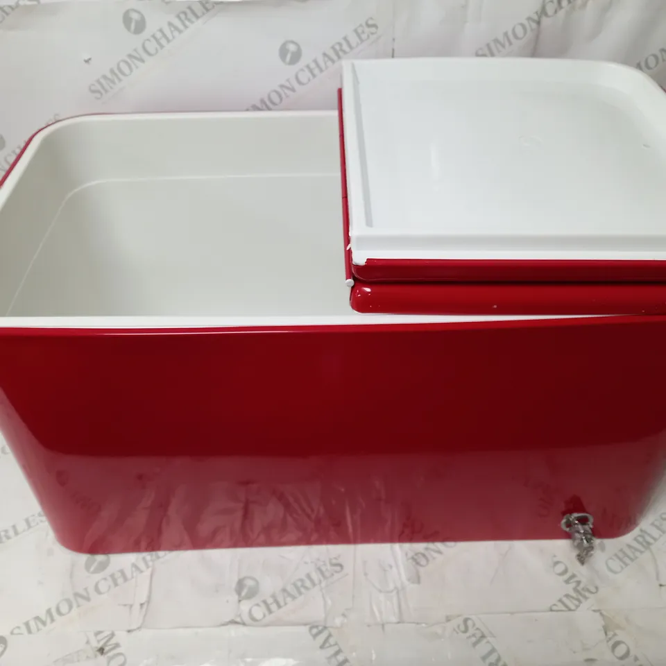 BOXED ROLLING DRINKS COOLER CART 