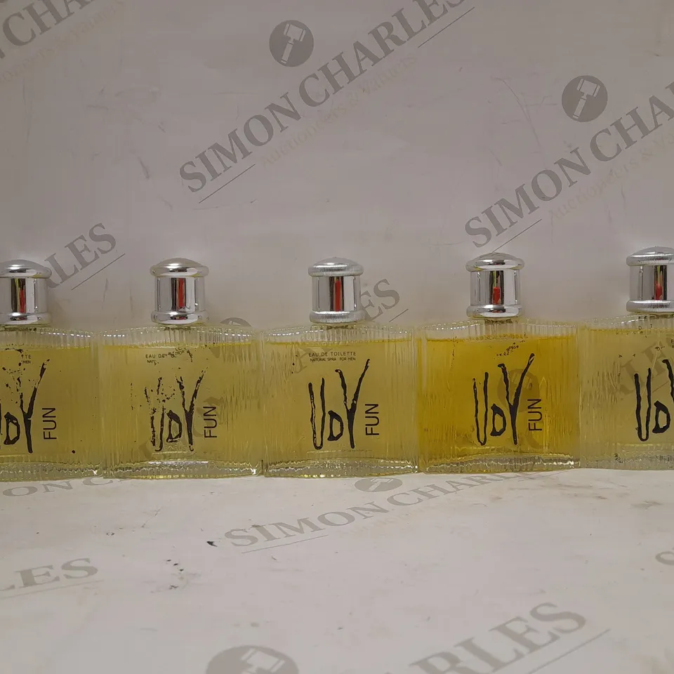 BOX OF 5 ULRIC DE VARENS FUN 100ML EDT SPRAY FOR HIM