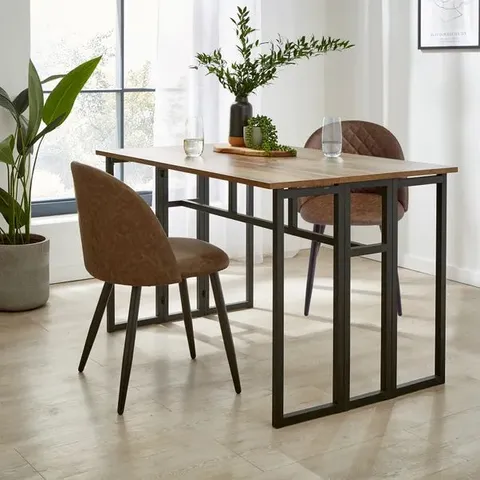 BOXED FULTON EXTENDING DINING - RUSTIC PINE EFFECT (1 BOX)