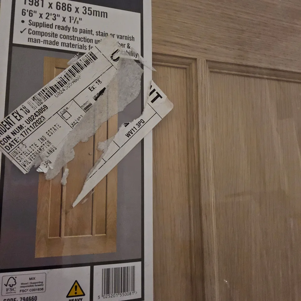 RIPON OAK VENEER INTERNAL DOOR 1981 × 686 × 35mm