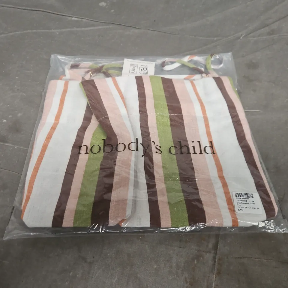 NOBODY'S CHILD DUA LONGLINE CAMI TOP – UK 14 