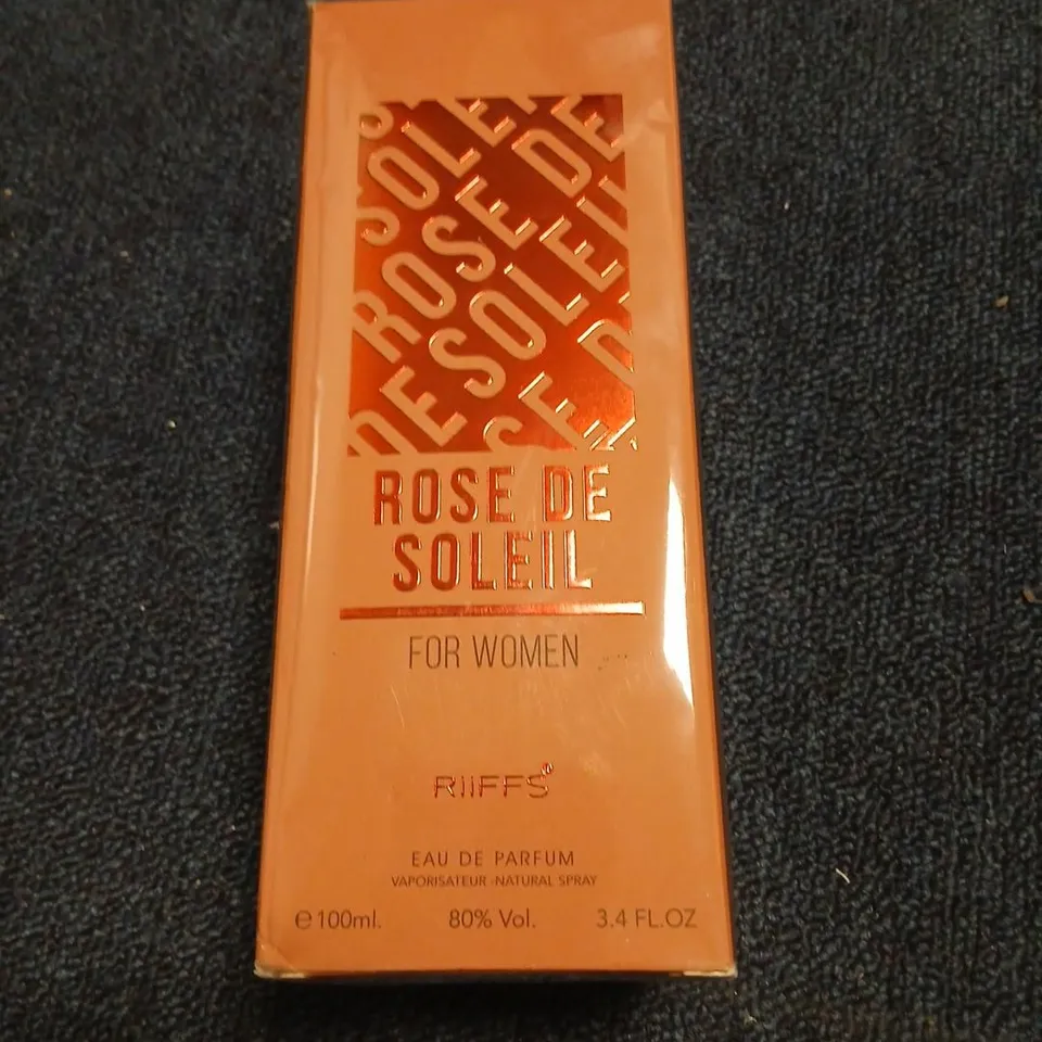 BOXED AND SEALED RIFFS ROSE DE SOLEIL FOR WOMEN 100ML EAU DE PARFUM