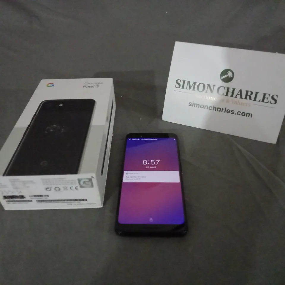 BOXED GOOGLE PIXEL 3 MOBILE PHONE