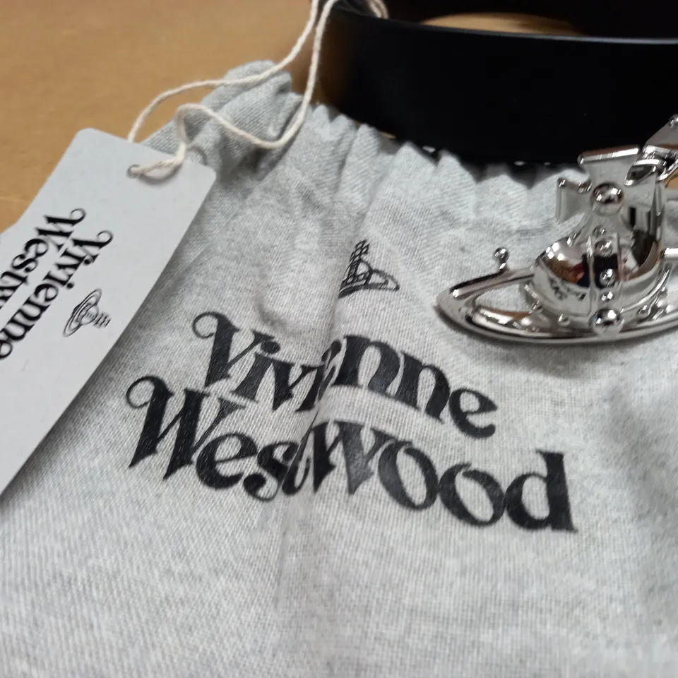 VIVIENNE WESTWOOD ORB BUCKLE PALLADIUM BELT 