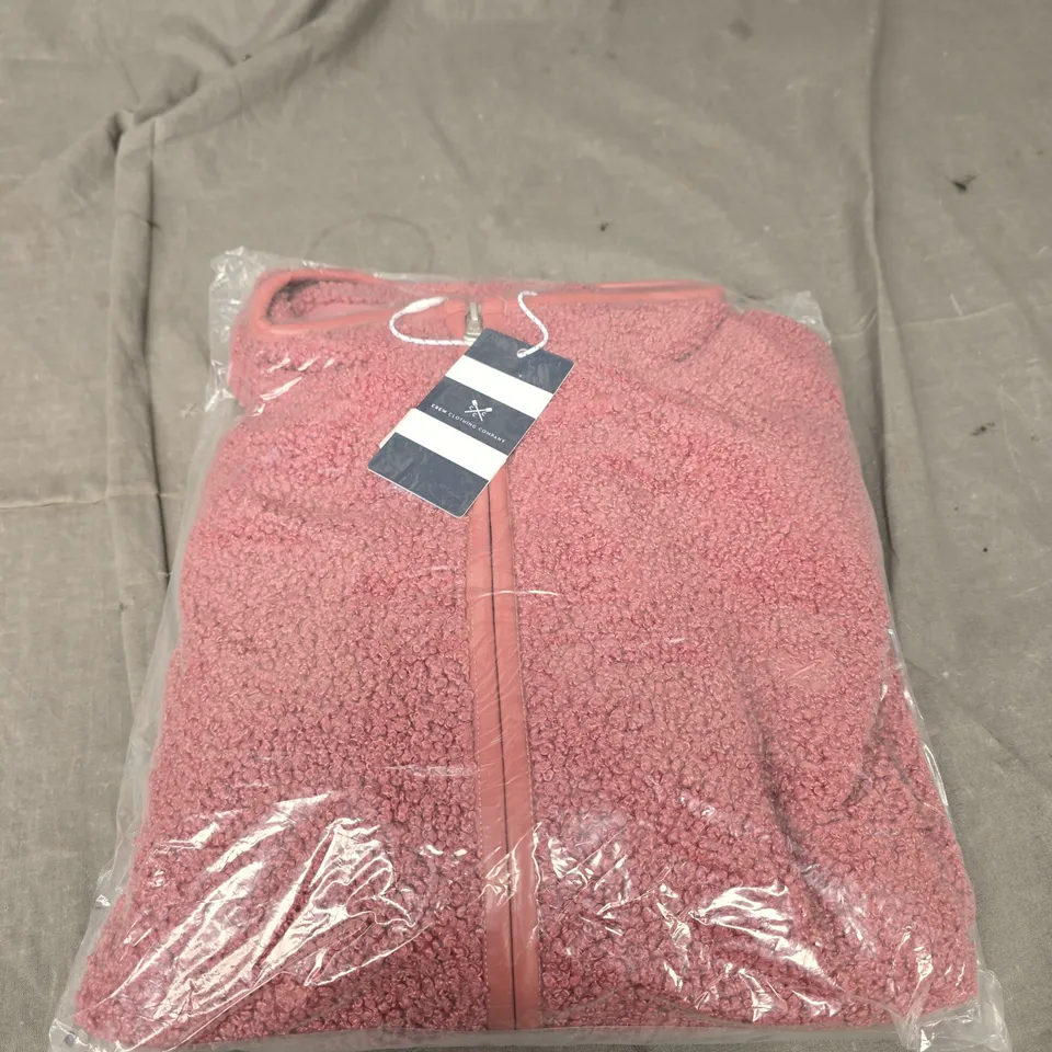 CREW CLOTHING COMPANY PURPLE FLEECE JACKET SIZE 16