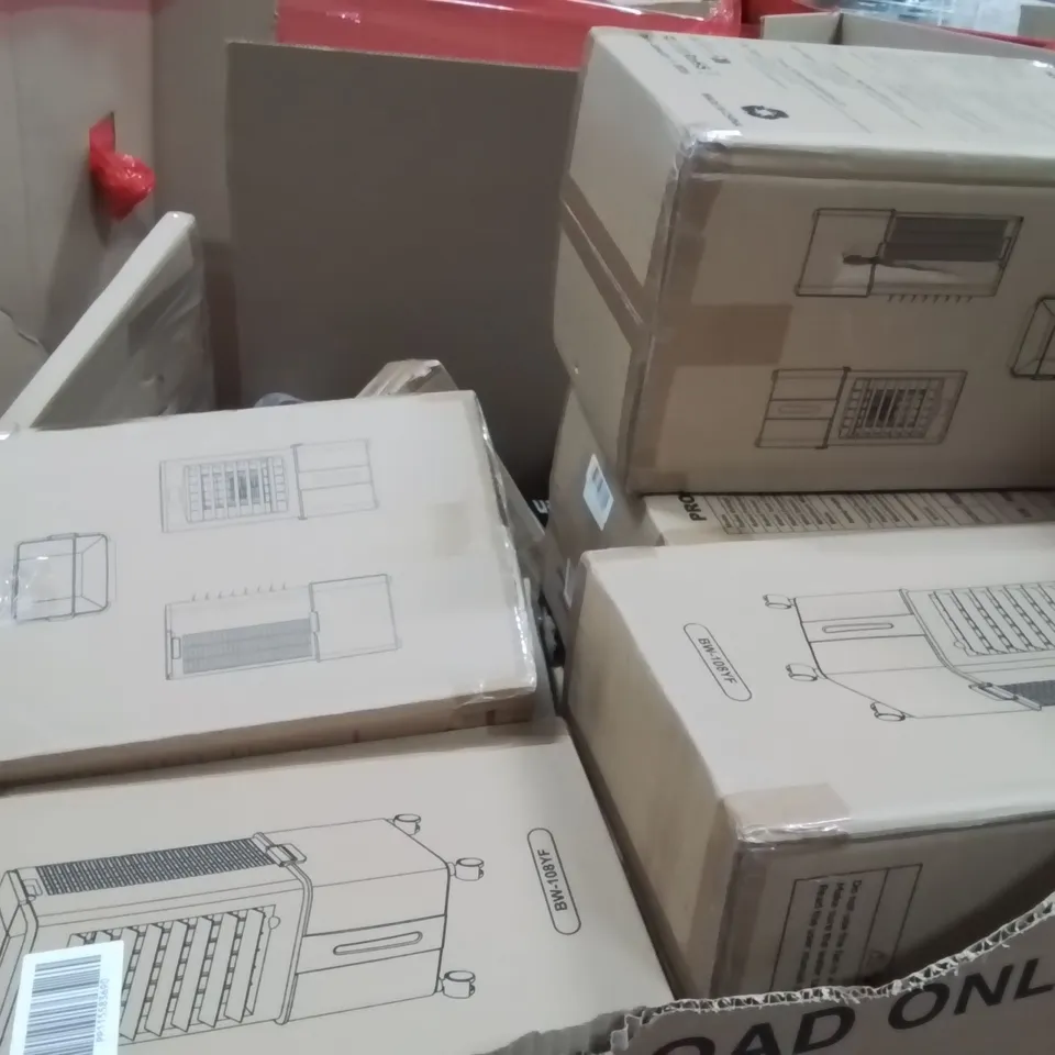 PALLETCONTAINING A LARGE QUANTITY OF AIR COOLERS