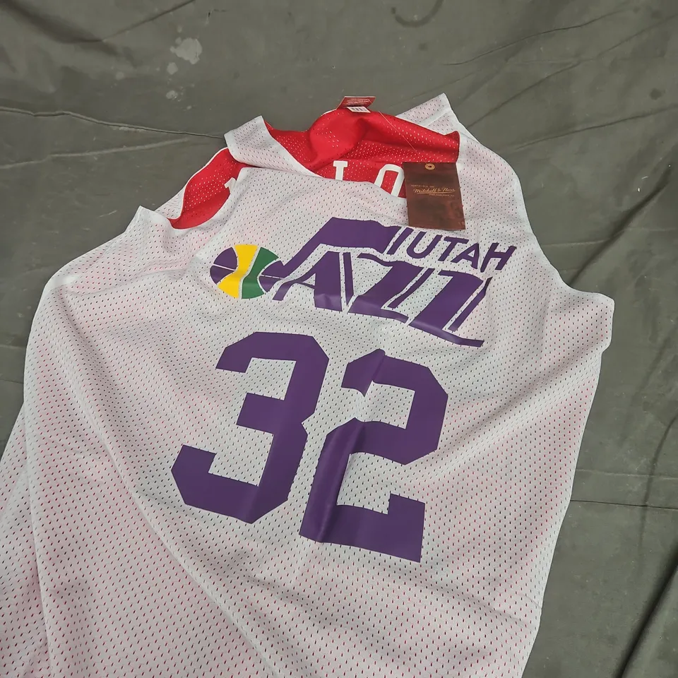 VINTAGE CHAMPION UTAH JAZZ JERSEY - L