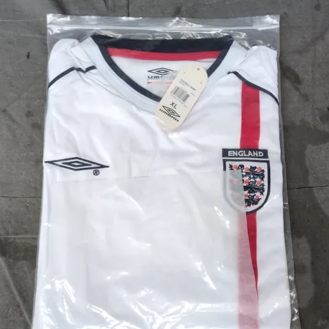 BAGGED UMBRO ENGLAND FOOTBALL JERSEY SIZE XL