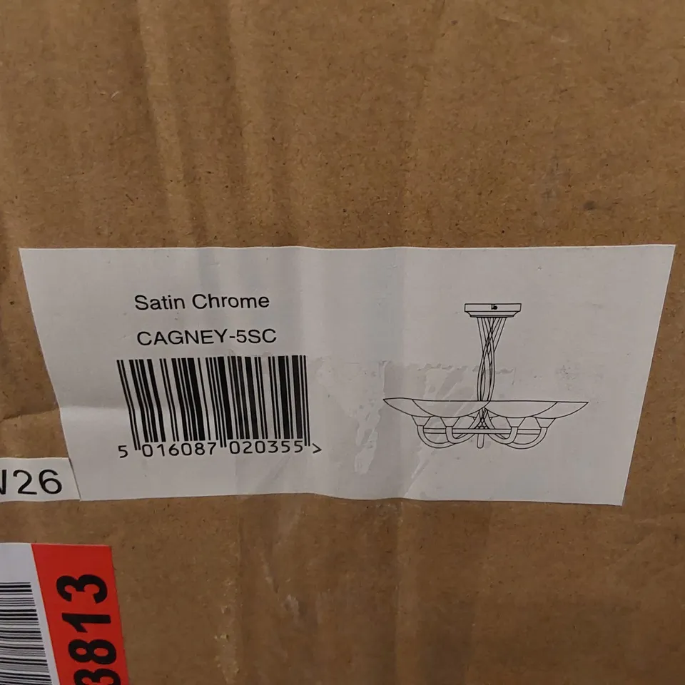BOXED CEILING CHANDELIER LIGHT (1 BOX)