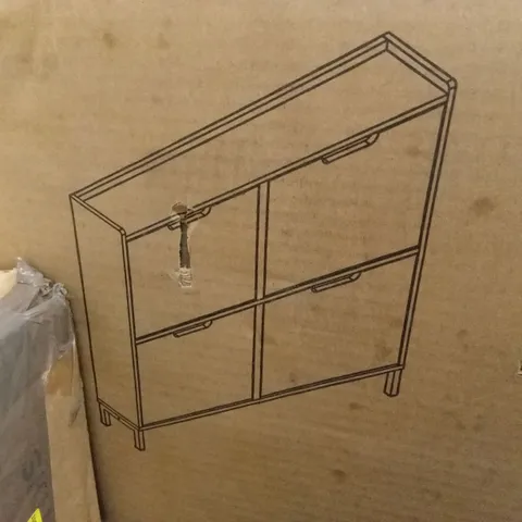BOXED 8 PAIR SHOE STORAGE 