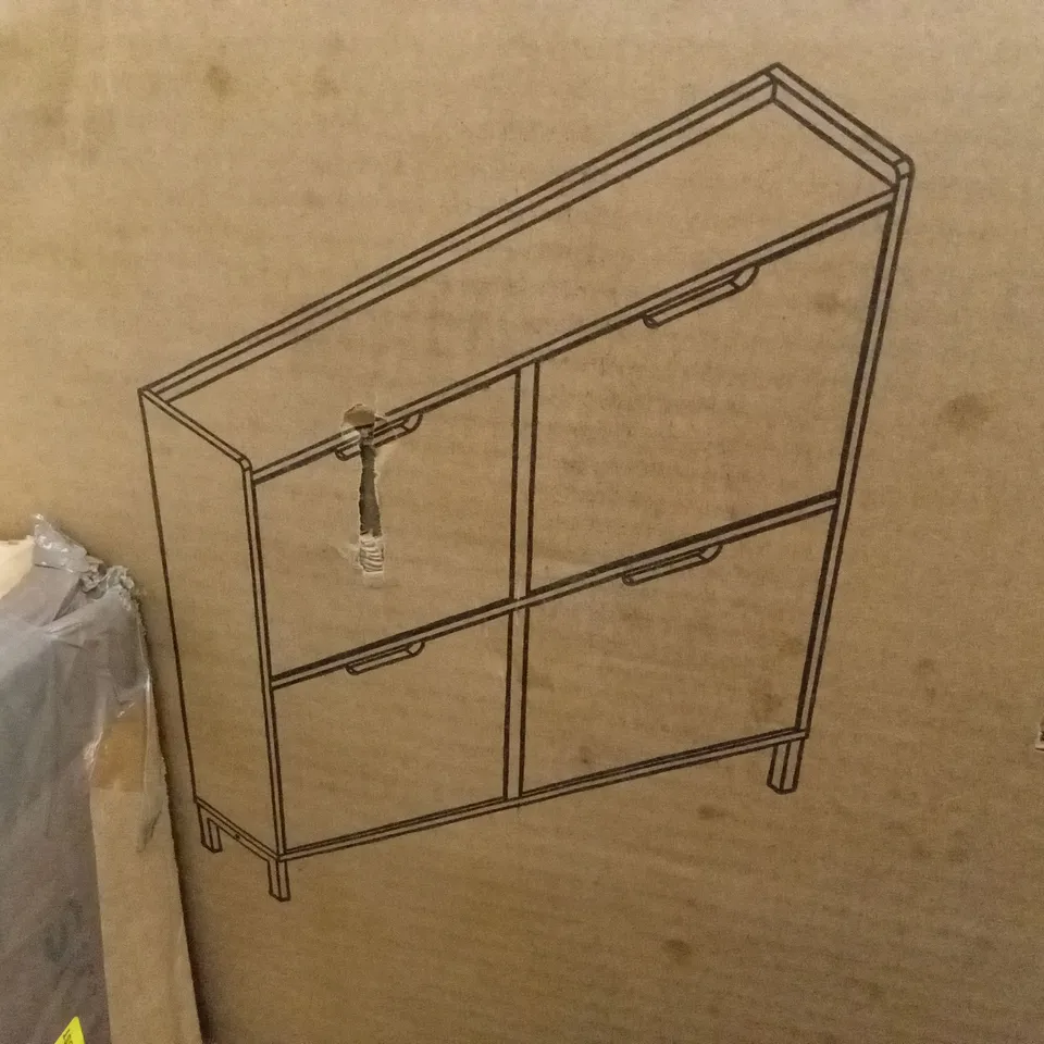 BOXED 8 PAIR SHOE STORAGE 