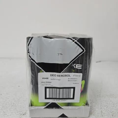 AXE DEO AEROSOL EPIC FRESH – 6X250ML BOXED PACK