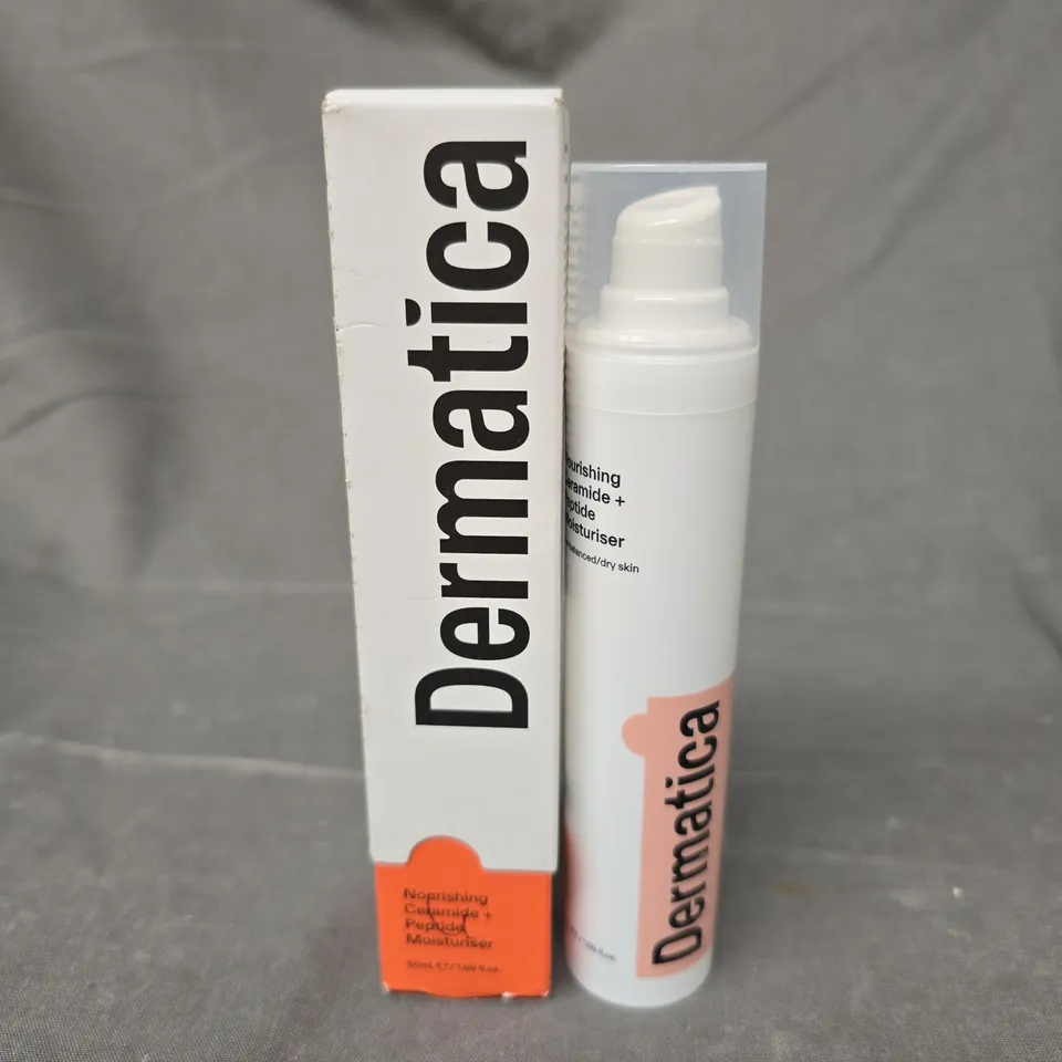 BOXED DERMATICA NOURISHING CERAMIDE + PEPTIDE MOISTURISER - 50ML