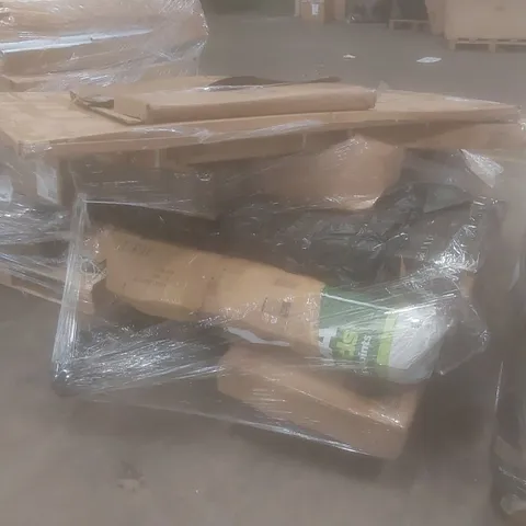 PALLET OF ASSORTED HOUSEHOLD GOODS AND INCOMPLETE FURNITURE PARTS
