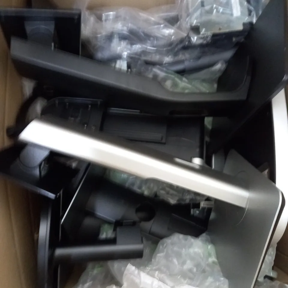 BOX OF APPROXIMATELY 10 ASSORTED MONITOR STANDS TO INCLUDE IIYAMA, HP, DELL ETC