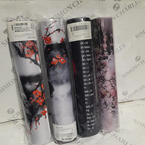 LOT OF 4 ASSORTED LARGE MOUSE MATS