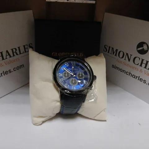 GLOBENFELD ROMAN CHRONO BLUE WRISTWATCH