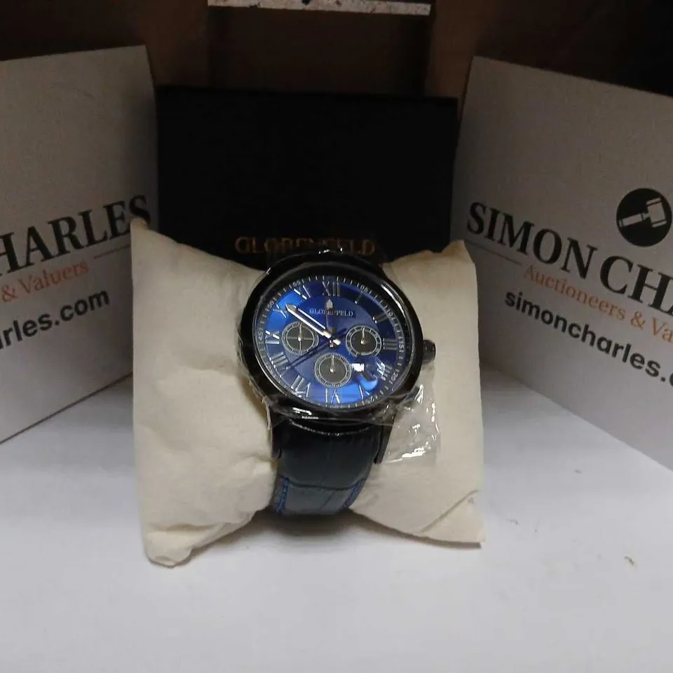 GLOBENFELD ROMAN CHRONO BLUE WRISTWATCH