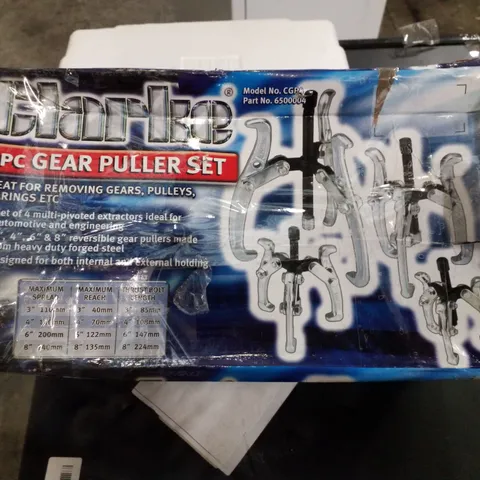 BOXED CLARKE CGP4 4 PIECE GEAR PULLER SET