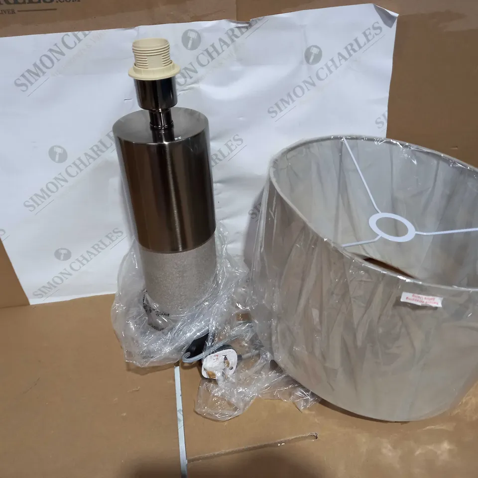 JOHN LEWIS AKANI GREY/NICKEL LAMP