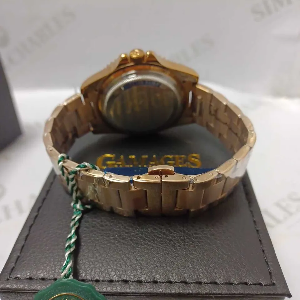 GAMAGES ENTERPRISE ROSE AUTOMATIC BRACELET STRAP WRISTWATCH