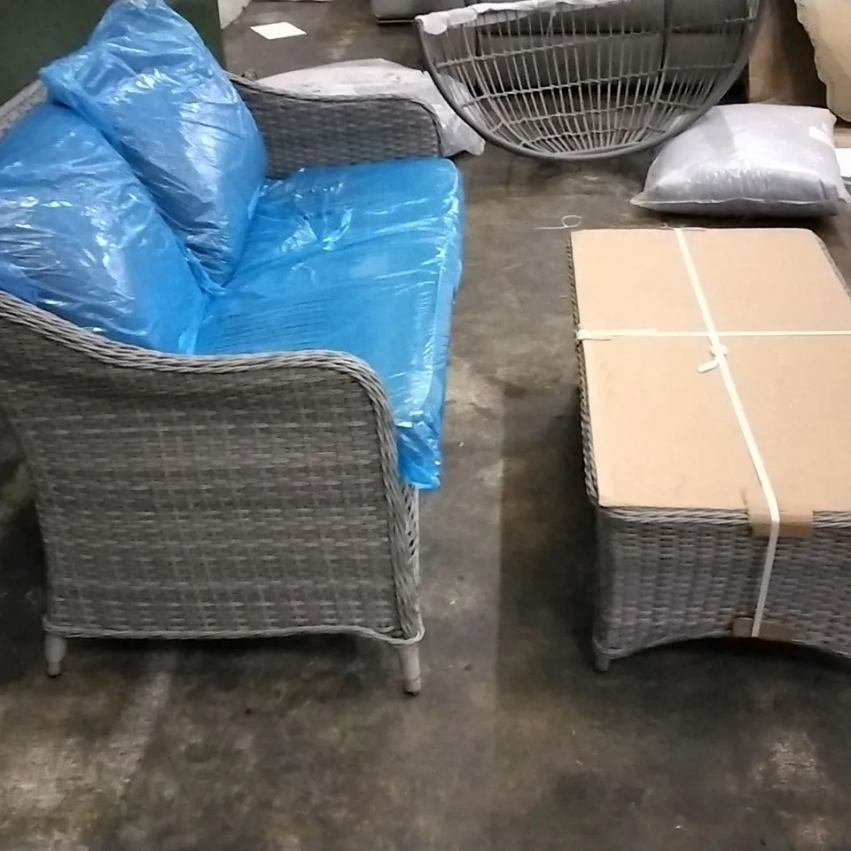 HAMILTON WICKER COFFEE SET 
