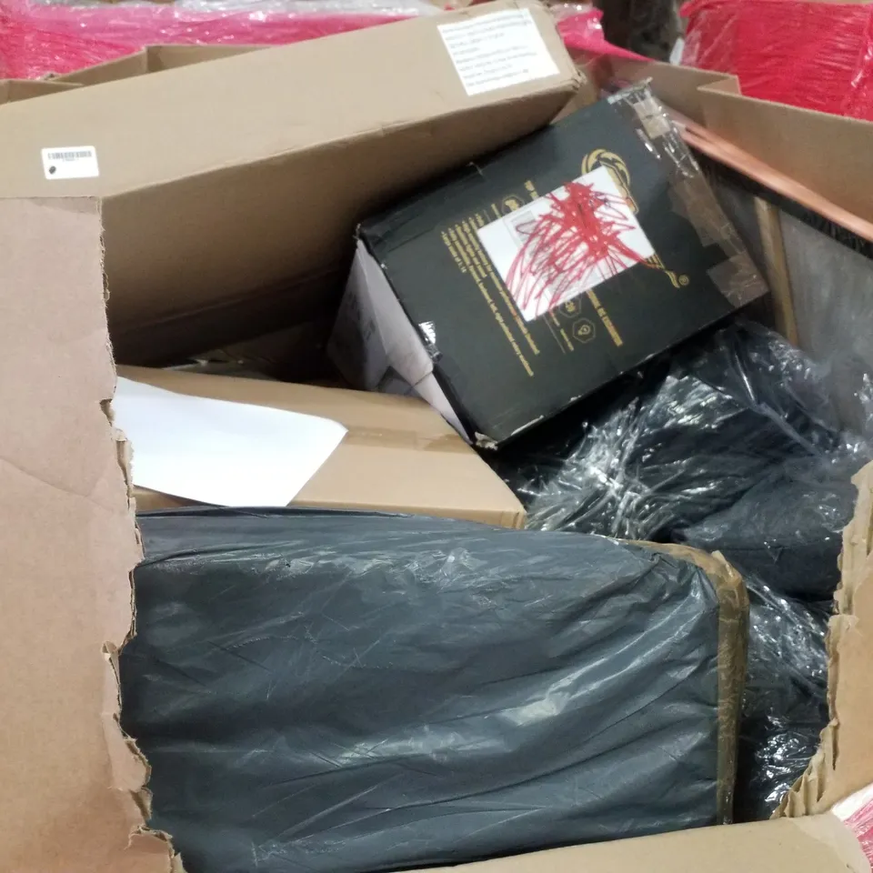 PALLET OF ASSORTED PRODUCTS INCLUDING LED CEILING LIGHT, JESUS CANVAS PRINT, CHANGING BAG, LED LIGHT BAR