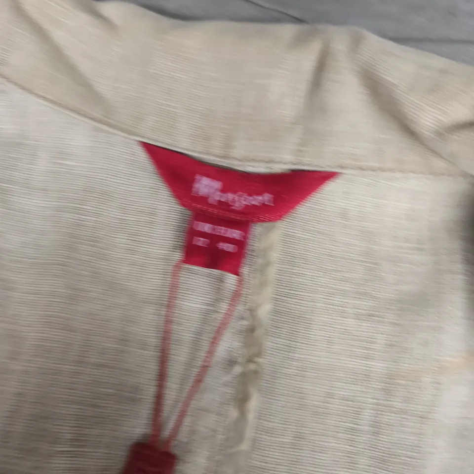 PER UNA BEIGE LINEN BLAZER – UK 12 / EU 40 (NATURAL)