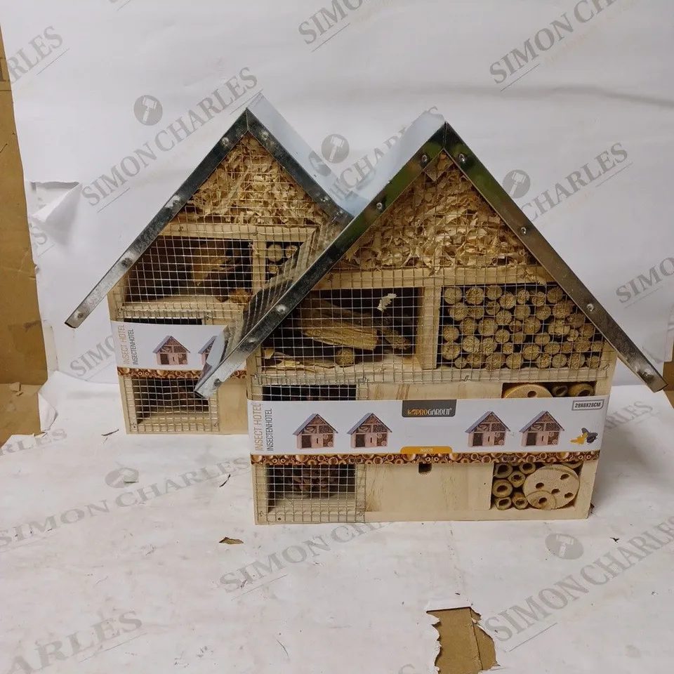 LOT OF 2 PROGARDEN INSECT HOTELS