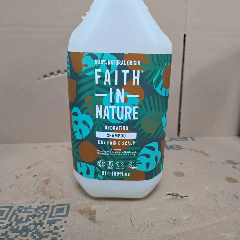 FAITH IN NATURE HYDRATING SHAMPOO FOR DRY HAIR & SCALP COCONUT – 5L