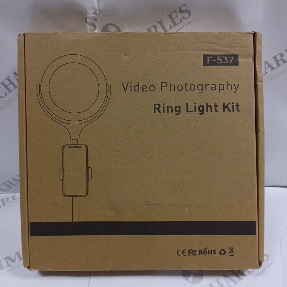 BOXED F-537 VIDEO PHOTOGRAPHY RING LIGHT KIT