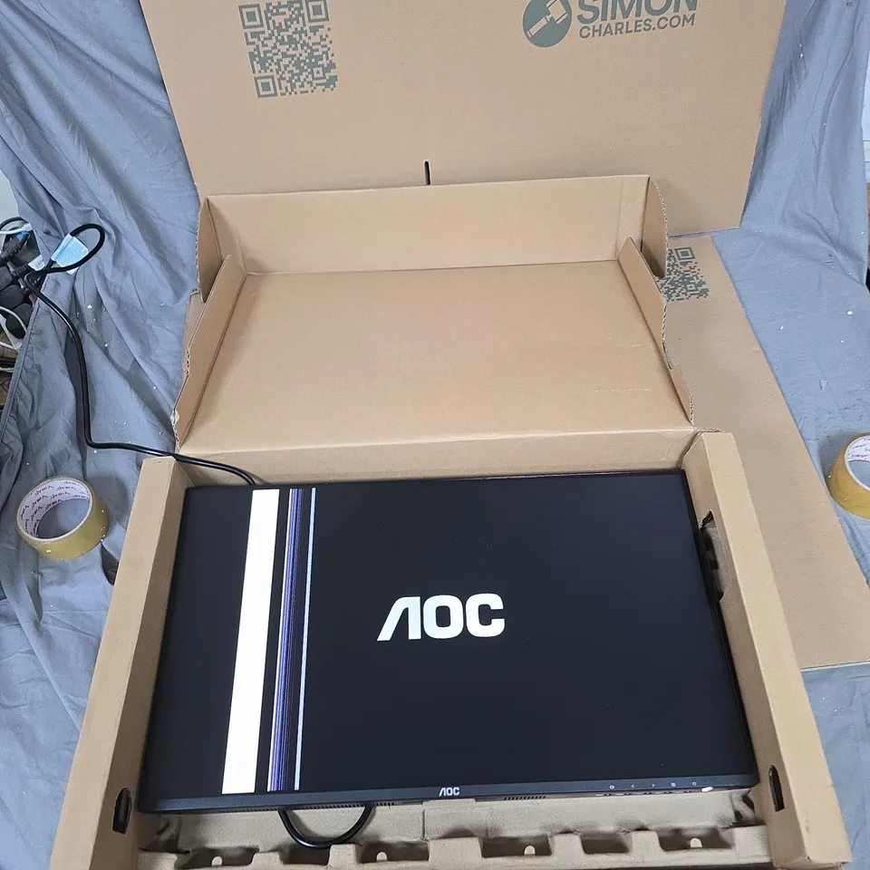 AOC 24B3HA2 23.8-INCH LCD MONITOR – HDMI & POWER CABLES INCLUDED