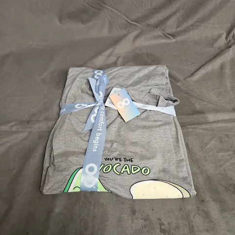 OODIE SLEEP TEE IN GREY AVOCADO TOAST - ONE SIZE