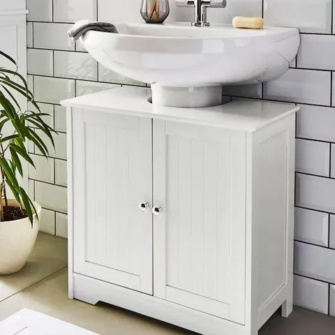 BOXED DOVER UNDERBASIN CUPBOARD - WHITE