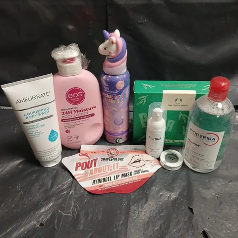 APPROXIMATEY 20 ASSORTED HEALTH AND BEAUTY PRODUCTS TO INCLUDE - AMELIORITE NOURISHING BODY WASH - MEDIK8 GENTLE CLEANSE - N07 THUNDER EYESHADOW - ETC