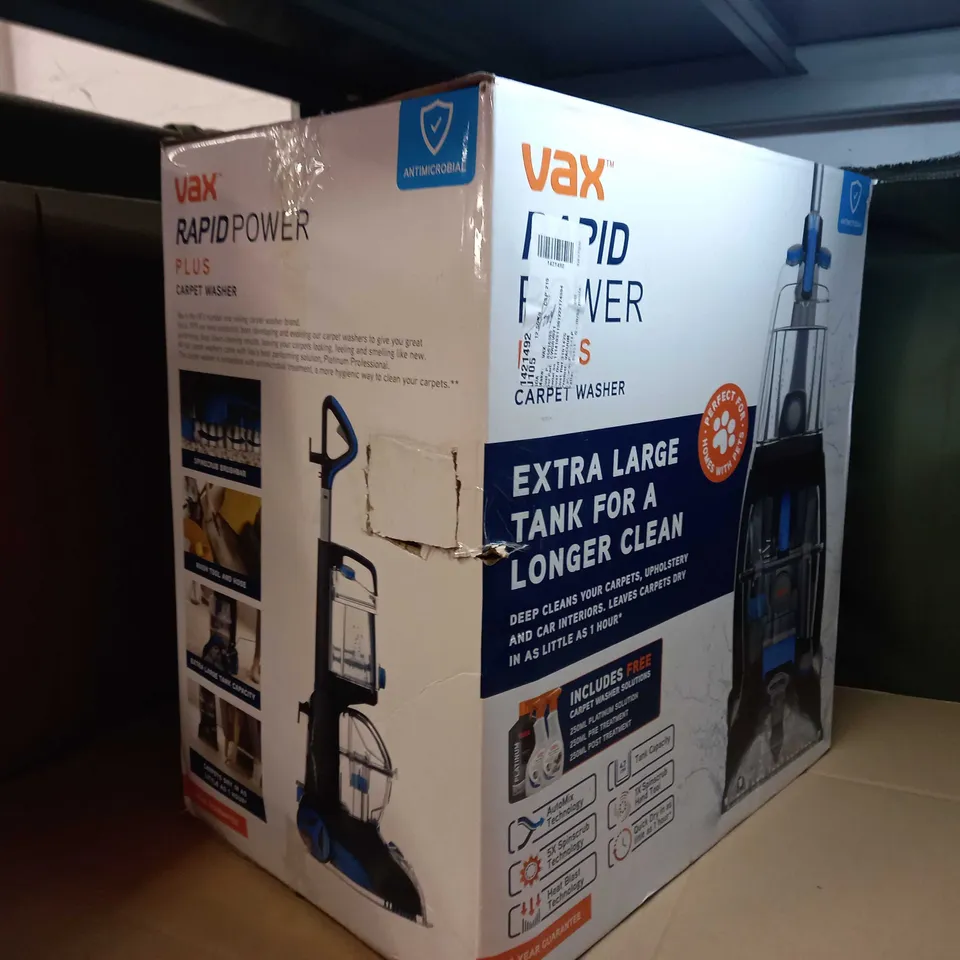 BOXED VAX RAPID POWER CARPET WASHER