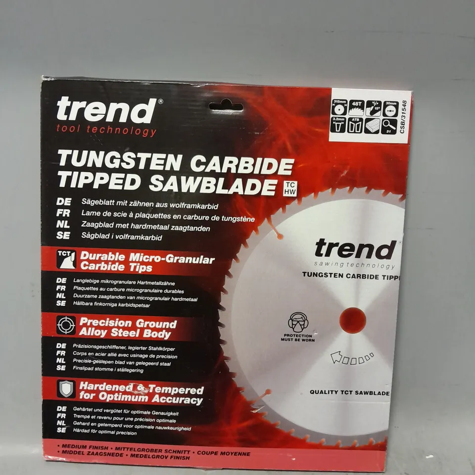 BOXED TREND TUNGSTEN CARBIDE TIPPED SAWBLADE CSB/31548