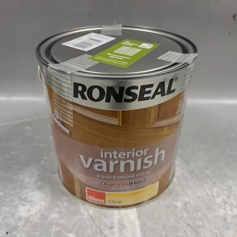 RONSEAL DIAMOND HARD CLEAR GLOSS WOOD VARNISH, 2.5L - COLLECTION ONLY