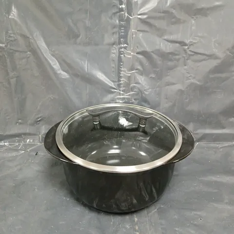 8X LARGE COOKING POTS WITH CLEAR LIDS