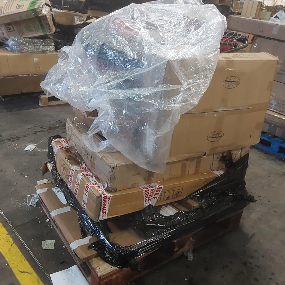 PALLET CONTAINING A LARGE QUANTITY OF ASSORTED GARDEN FURNITURE PARTS ECT